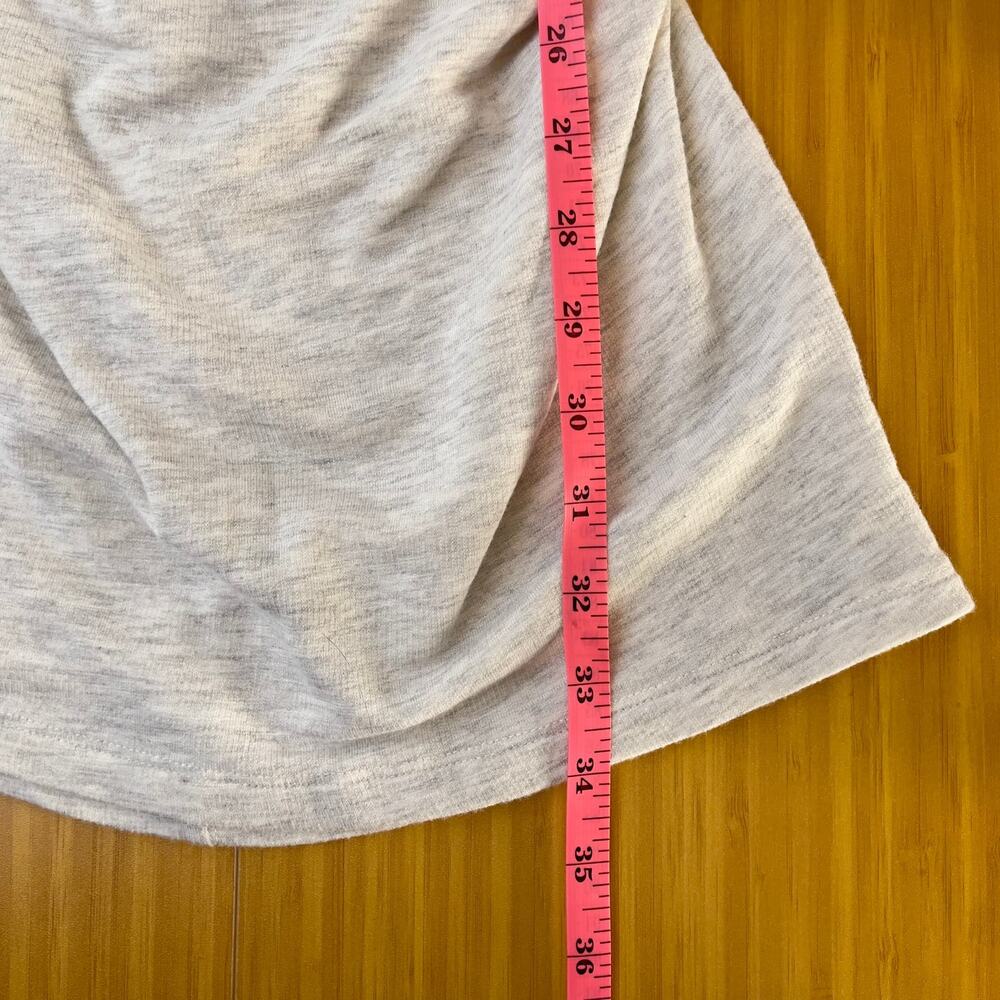 Monrow Shirred Waist Mini Dress‎ Ash Gray Small - Picture 9 of 11